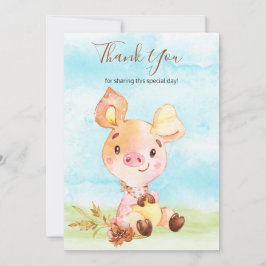 Fazenda de Porquinho Agradecimento em Aquarela