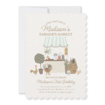 Fazenda do Mercado de Fazendeiros Verdes Convite p