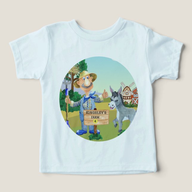 Fazenda do velho MacDonald 🐮 Monograma Bonito (Design frontal)