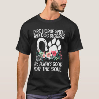 Fazenda Menina Camisa Cavalo Cheiro Cachorro Slobb