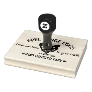 Fazenda Ovos Frescos Carimbo De Embalagem De Ovos 