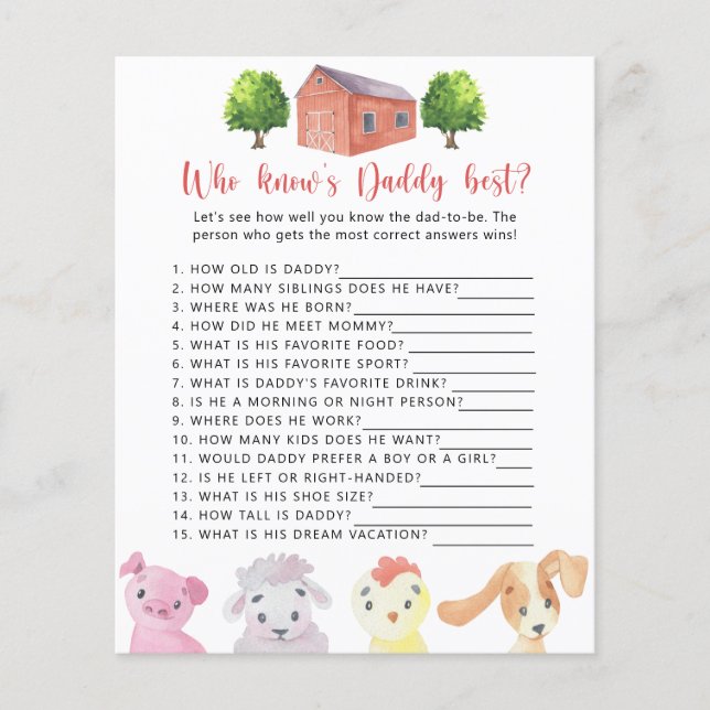 Fazenda - Quem sabe o melhor jogo do PAI (Frente)