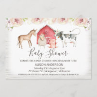 Fazenda russa - Convite ao Chá de fraldas