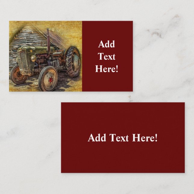 Fazenda Vintage Cartão de visita (Frente/Verso)