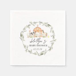 Fazendas de papel, guardanapos de animais de criaç