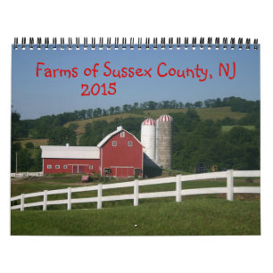 Fazendas do Condado de Sussex NJ Calendário 2015