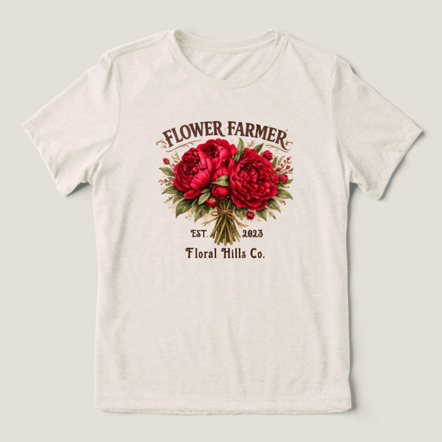 Fazendeiro de Flores Personalizado Negócios Florai (Design frontal)