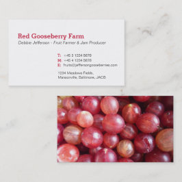 Fazendeiro de groselheira / cartões de visitas de