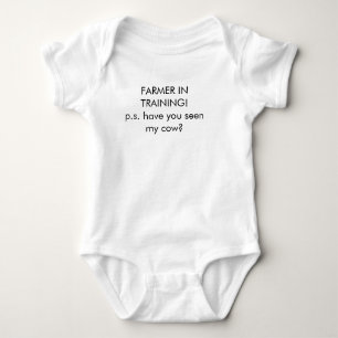Fazendeiro na camisa do treinamento (bebê)