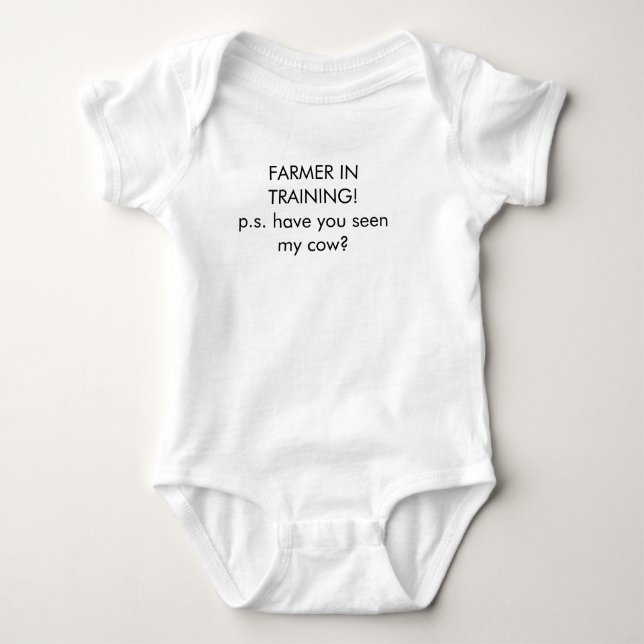 Fazendeiro na camisa do treinamento (bebê) (Frente)