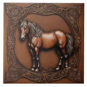 Fazendeiro Rancheira Oeste País Cavalo Marrom