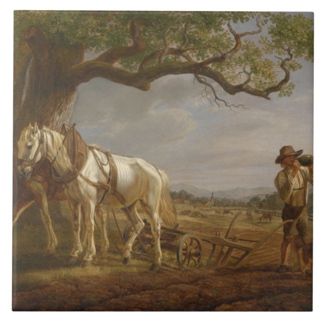 Fazendeiros Descansados em Campo com Cavalos e Flo (Frente)