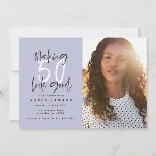 Fazendo a olhar 50 o bom convite do aniversário da