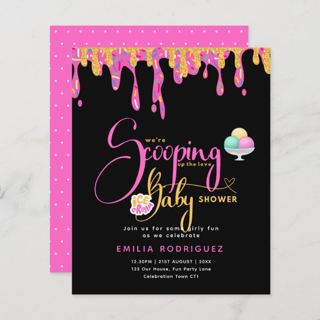 Fazendo Scooping Love Sorvete Baby Chá (Frente/Verso)