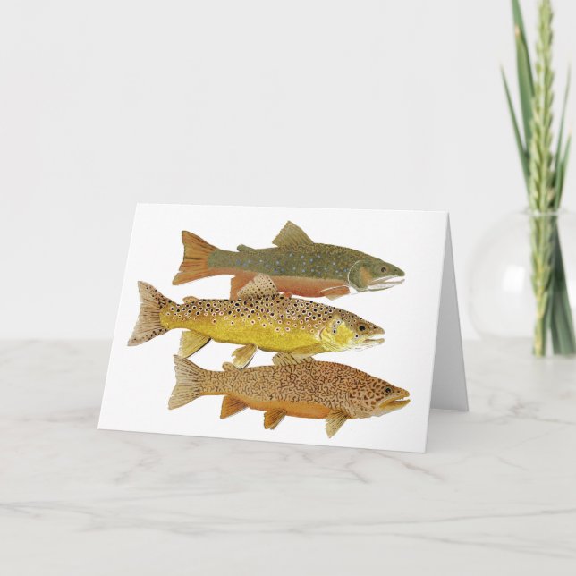 Fazendo um cartão da truta do tigre (Frente)