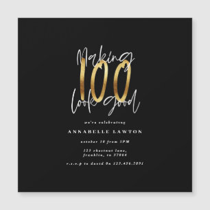 Fazer 100, parece um bom convite de aniversário e