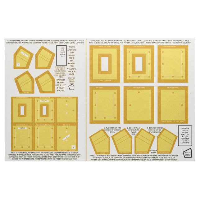 fazer 2 tecidos laváveis sem costura fotoquadros a (Fat Quarter)