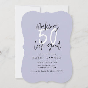 Fazer 50 parece um bom convite de aniversário