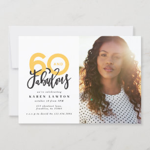 Fazer 60 - convite para o aniversário de fotos