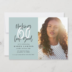 Fazer 60 - convite para o aniversário de fotos