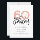 Fazer 60 parece bom aniversário de tipografia mode<br><div class="desc">Fazer 60,  60 e fabuloso convite de aniversário para tipografia moderna. Texto moderno do script na design de tipografia de tendência. Parte de uma coleção. As cores podem ser personalizadas.</div>