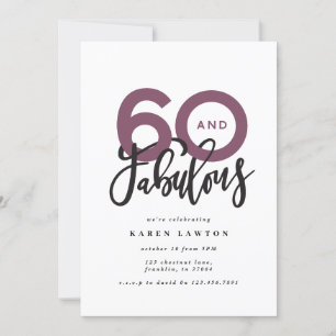 Fazer 60 parece bom aniversário de tipografia mode