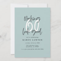 Fazer 60 parece um bom convite de aniversário colo