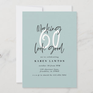 Fazer 60 parece um bom convite de aniversário colo