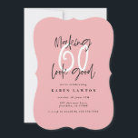 Fazer 60 parece um bom convite de aniversário colo<br><div class="desc">Fazer 60 parece um bom convite de aniversário colorido. A cor pode ser alterada. Arte de uma coleção.</div>