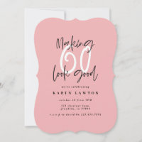 Fazer 60 parece um bom convite de aniversário colo