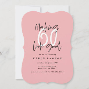 Fazer 60 parece um bom convite de aniversário colo