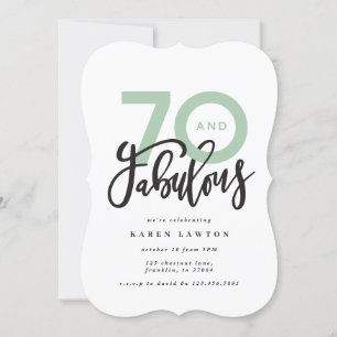 Fazer 70 parece bom aniversário moderno