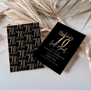 Fazer 70 parece um bom convite de aniversário de o