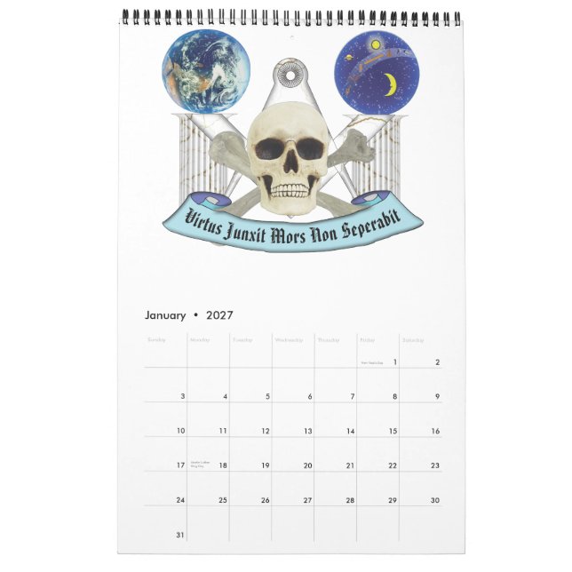 Fazer bom homem melhor Calendário (Jan 2027)