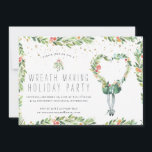 Fazer | Convite para Festas de Férias<br><div class="desc">Uma festa de fazer de coroa é uma desculpa excelente para unir seus amigos e família durante as férias e a maneira perfeita de mostrar sua apreciação, hospedando-os para uma tarde divertida com comida e artesanato. Quer você use este convite para uma festa de coquetel de feriado com amigos e...</div>