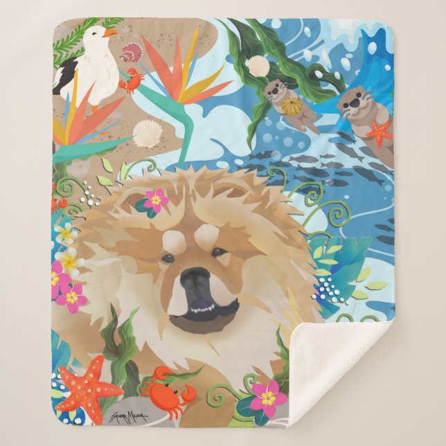 FAZER DAEJA WAVES meio cobertor sherpa (Frente)