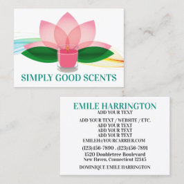 Fazer De Velas, Spa, Cartão de visita De Presente 