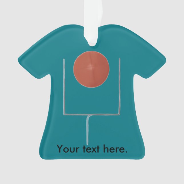 Fazer do gol dos Ornamentos de Camisas de Futebol (Frente)