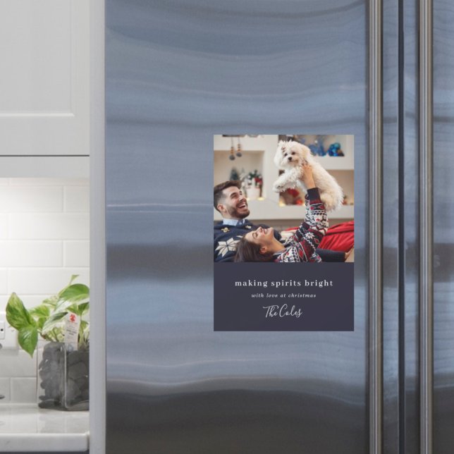 Fazer Espíritos Brilhantes Marinho Azul Xmas Magné (Criador carregado)