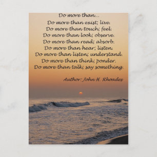 Fazer mais do que... Cartão Postal