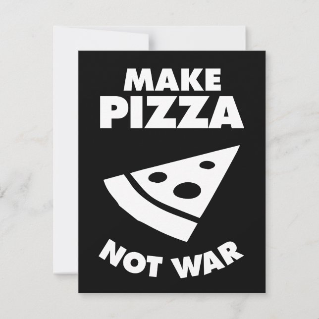 Fazer Pizza Não Guerra (Frente)