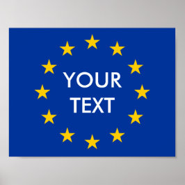 Fazer posters de bandeira da União Europeia