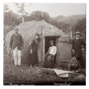 Fazer Tappa, um pano nativo, c.1875 (foto do