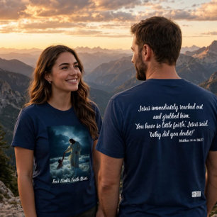 "Fé Acima do Medo" Camiseta Cristã.