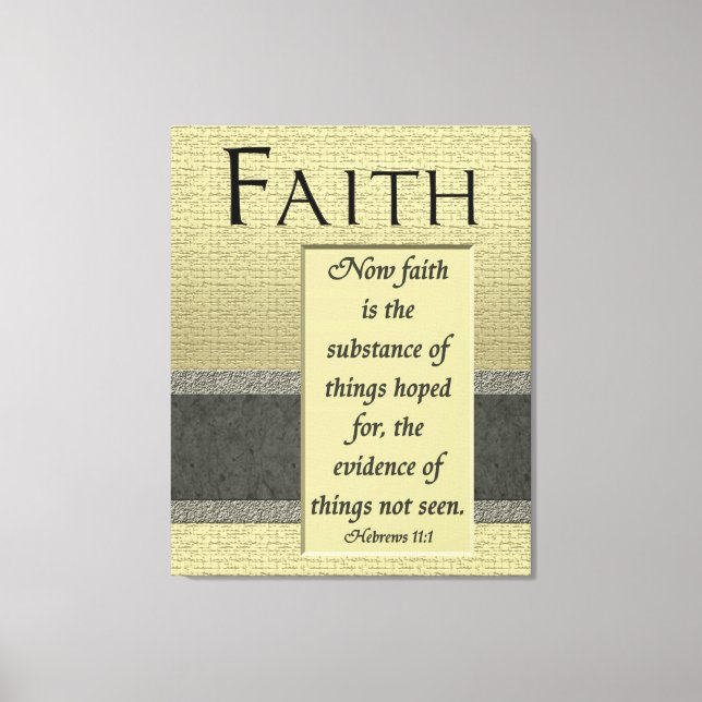 Fé é a Canvas da substância (Frente)