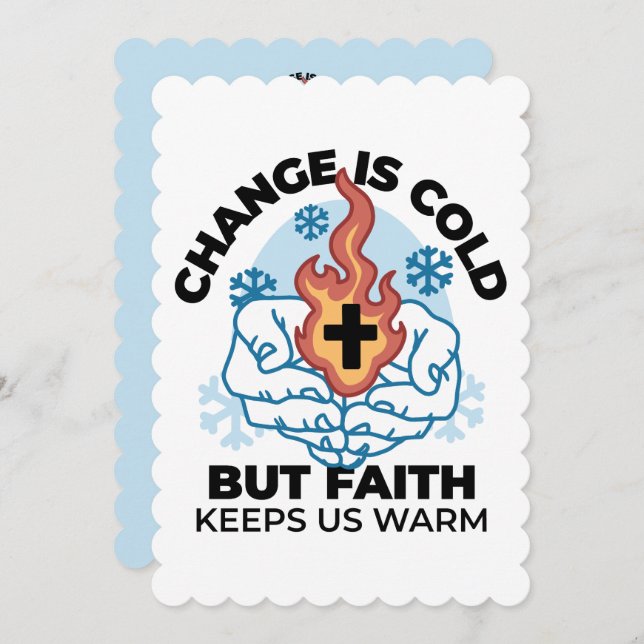 Fé nos mantém aquecidos - Uplifando a Trabalho de  (Frente/Verso)