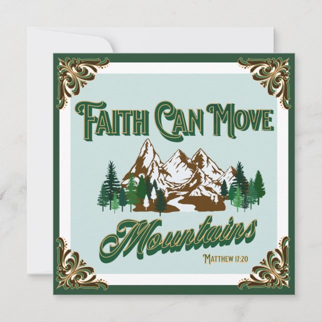 Fé Pode Mover Montanhas (Frente)