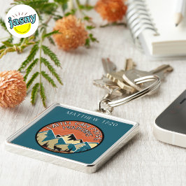 Fé Pode Mover Montanhas Escritura Chaveiro