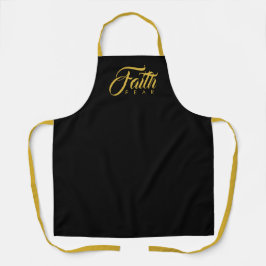 Fé sobre o medo Dourado e negro