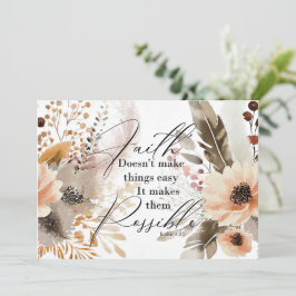 Fé Torna As Coisas Possíveis Cartões De Saudação